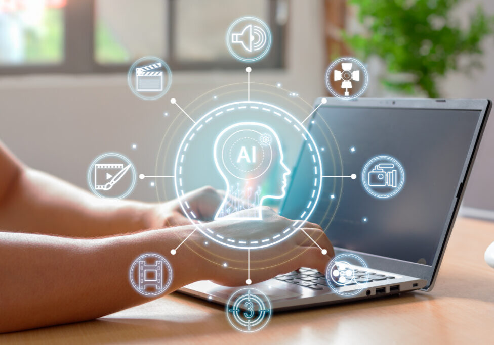 AI-Powered Video Editing: Man and AI Creating and Editing Videos from Text